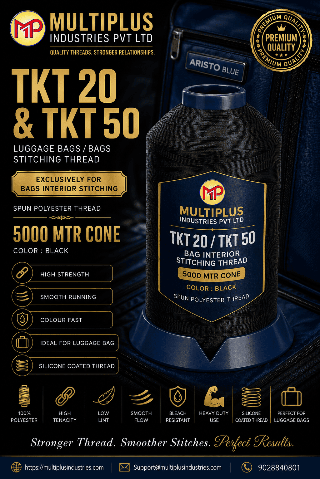 CF Garnet Bonded Thread Tkt 20 Tex 135 | Industrial Sewing Thread